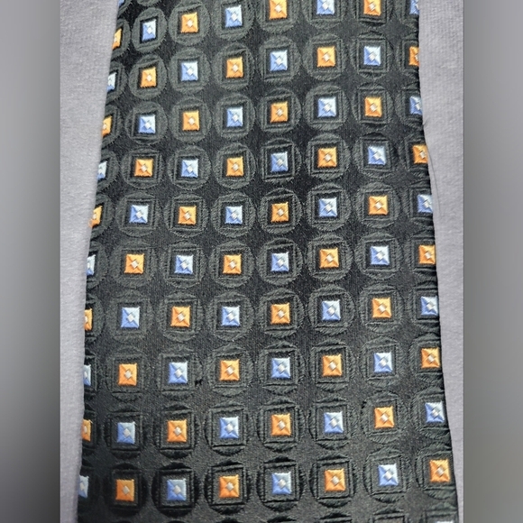 Emenegildo Zegna‎ geometric 100% Silk Office Career Business Formal  Tie - Picture 3 of 6